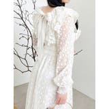 バックリボンレースフリルワンピース | dazzlin | 詳細画像31