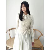 ギャザーシャツボリュームワンピース | dazzlin | 詳細画像18