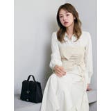 ギャザーシャツボリュームワンピース | dazzlin | 詳細画像3