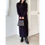 【POLO BCSコラボ/20周年記念復刻！】ケーブルポロニットワンピース | dazzlin | 詳細画像10 