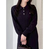 【POLO BCSコラボ/20周年記念復刻！】ケーブルポロニットワンピース | dazzlin | 詳細画像11 