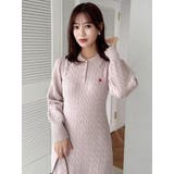 【POLO BCSコラボ/20周年記念復刻！】ケーブルポロニットワンピース | dazzlin | 詳細画像24 