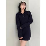 【POLO BCSコラボ/20周年記念復刻！】ケーブルポロニットワンピース | dazzlin | 詳細画像7 
