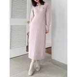 ピンク | 【POLO BCSコラボ/20周年記念復刻！】ケーブルポロニットワンピース | dazzlin