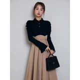 シャツカラーコルセットタックワンピース | dazzlin | 詳細画像3 