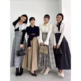 シャツカラーコルセットタックワンピース | dazzlin | 詳細画像7 