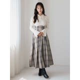 アイボリー | シャツカラーコルセットタックワンピース | dazzlin