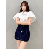 2WAYケープリボンブラウス | dazzlin | 詳細画像3 