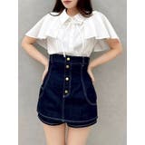 2WAYケープリボンブラウス | dazzlin | 詳細画像4 