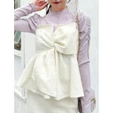 アイボリー | ツイードツイストビスチェ | dazzlin