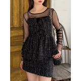 ブラック | ツイードツイストビスチェ | dazzlin