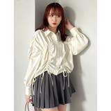 2WAYギャザーシャツブルゾン | dazzlin | 詳細画像8 