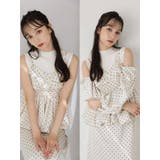 ペプラムギャザーバルーンブラウス | dazzlin | 詳細画像2 