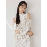 ペプラムギャザーバルーンブラウス | dazzlin | 詳細画像3 