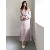 ペプラムギャザーバルーンブラウス | dazzlin | 詳細画像46 