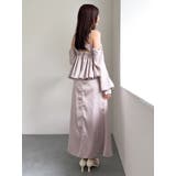 ペプラムギャザーバルーンブラウス | dazzlin | 詳細画像47 