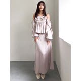 ペプラムギャザーバルーンブラウス | dazzlin | 詳細画像48 