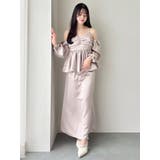 ペプラムギャザーバルーンブラウス | dazzlin | 詳細画像49 