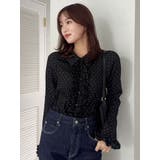 シュリンクフラワーショートシャツ | dazzlin | 詳細画像12 