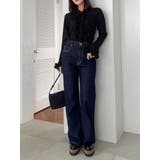 シュリンクフラワーショートシャツ | dazzlin | 詳細画像14 