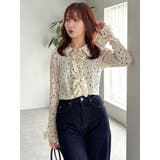 シュリンクフラワーショートシャツ | dazzlin | 詳細画像5 