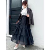 オーガンティアードスカート | dazzlin | 詳細画像16 