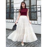 オーガンティアードスカート | dazzlin | 詳細画像5 