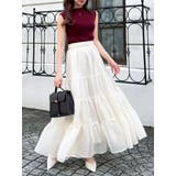 オーガンティアードスカート | dazzlin | 詳細画像8 