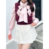 アイボリー | 【セットアップ対応】レイヤードスカートパンツ | dazzlin