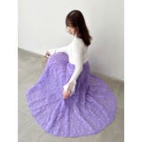 モチーフボリュームフレアスカート | dazzlin | 詳細画像14 