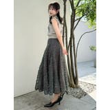 モチーフボリュームフレアスカート | dazzlin | 詳細画像25 