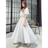 モチーフボリュームフレアスカート | dazzlin | 詳細画像34 