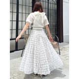 モチーフボリュームフレアスカート | dazzlin | 詳細画像35 