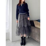 【FILA別注】アシメチュールティアードスカート | dazzlin | 詳細画像11 