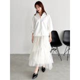 【FILA別注】アシメチュールティアードスカート | dazzlin | 詳細画像24 