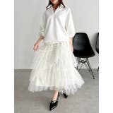 【FILA別注】アシメチュールティアードスカート | dazzlin | 詳細画像25 