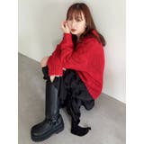 フリルスリットサテンスカート | dazzlin | 詳細画像13 