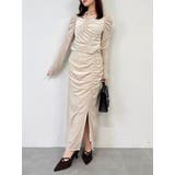 【セットアップ対応】フラワーシシュウベロアスカート | dazzlin | 詳細画像10 