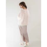 サテンナロースリットスカート | dazzlin | 詳細画像4 