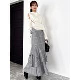 バックレースアップアシメマーメイドスカート | dazzlin | 詳細画像35 