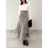 バックレースアップアシメマーメイドスカート | dazzlin | 詳細画像47 