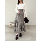 バックレースアップアシメマーメイドスカート | dazzlin | 詳細画像48 