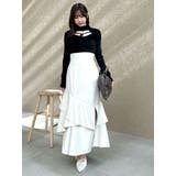 バックレースアップアシメマーメイドスカート | dazzlin | 詳細画像50 