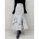 ミックス | バックレースアップアシメマーメイドスカート | dazzlin