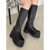 ブラック | バイカーリングブーツ | dazzlin