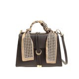 ブラウン | スカーフ付ショルダーバッグ | dazzlin