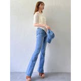 【吉田朱里】メイクアップフレアデニムパンツ | dazzlin | 詳細画像12 