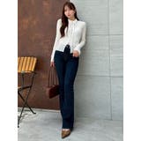 【吉田朱里】メイクアップフレアデニムパンツ | dazzlin | 詳細画像18 