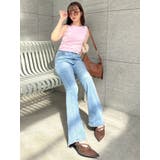 【吉田朱里】メイクアップフレアデニムパンツ | dazzlin | 詳細画像25 