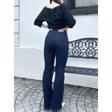 【吉田朱里】メイクアップフレアデニムパンツ | dazzlin | 詳細画像36 